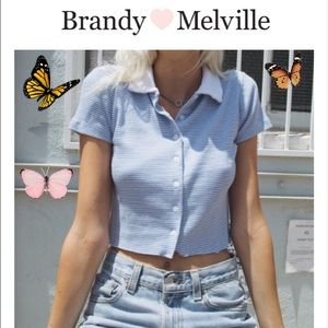 BRANDY MELVILLE BUTTON UP🦋